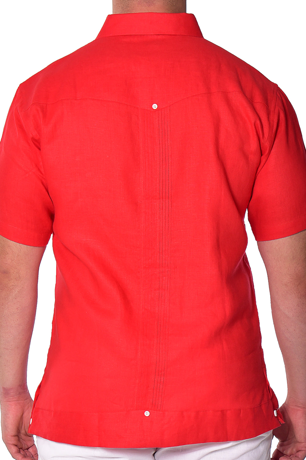 Bohio Guayabera Shirt Short Sleeve (Red) MLFG2028