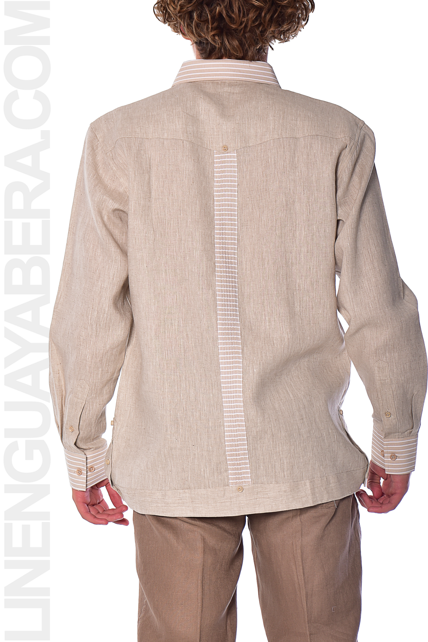 Bohio Guayabera Shirt Long Sleeve (Natural) MLFG2029